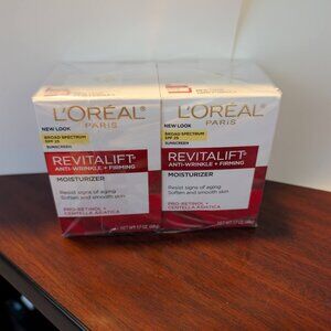 L'OREAL Revitalift Moisturizer Anti Wrinkle/Firming Cream 2 Pack Of 1.7 Oz